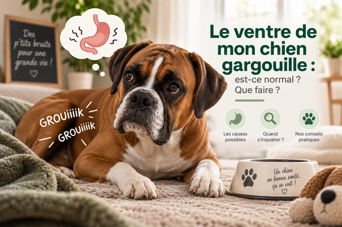 Ventre qui gargouille chez le chien : que faire ?