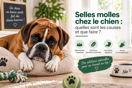 Selles molles chez le chien : les causes et que faire
